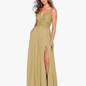 Womens gold dress
